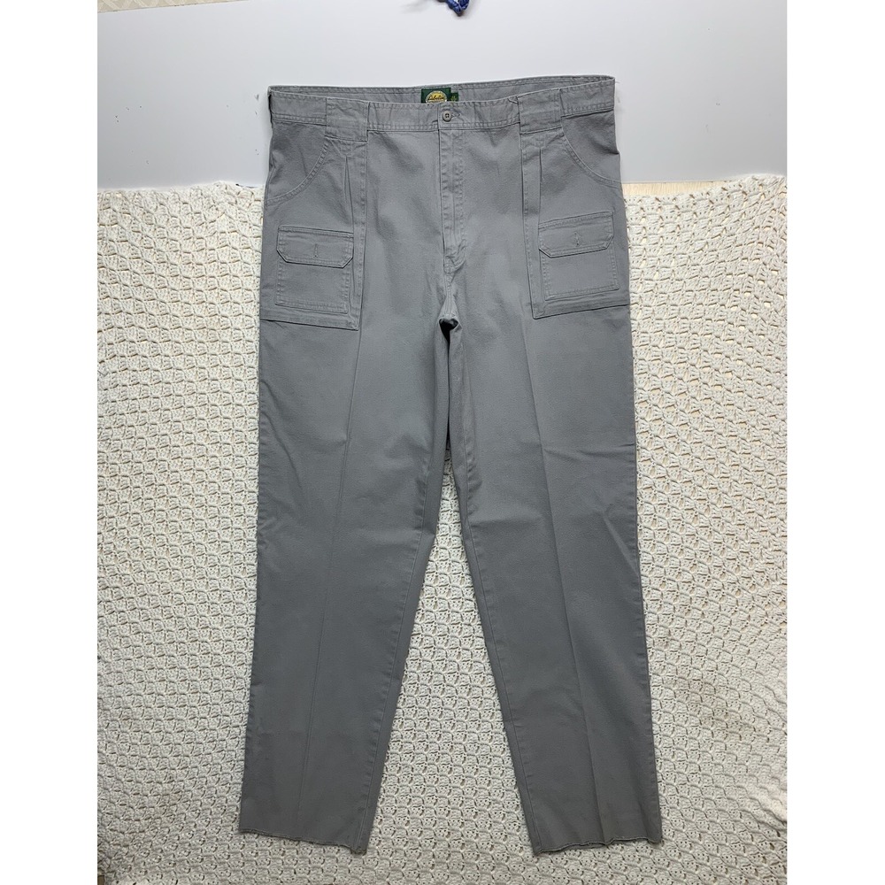 Cabela's Pants Mens 44x37 Gray Cargo 7 Pocket Trail Hiker Outdoors‎ Pants